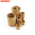 0.2 20 40 70 90 micron sintered porous powder mesh stainless steel 316L bronze nickel cartrige filter